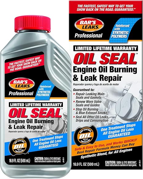 Bar's Leaks Professional Oil Seal, Engine oil burning and leak repair
